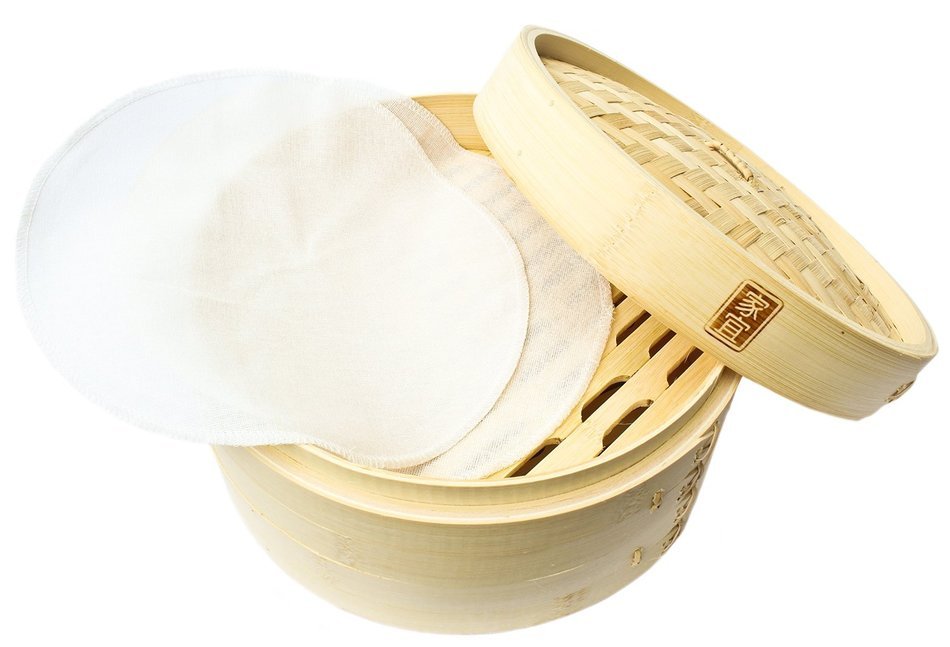 Zoie + Chloe 100% Cotton Reusable Liners for Bamboo Steamers - 6 Pack N10