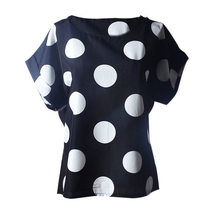 AIMTOPPY Fashion Women Flower Printed Casual Blouses Tropical Chiffon short sleeves Tops (S, B) N5