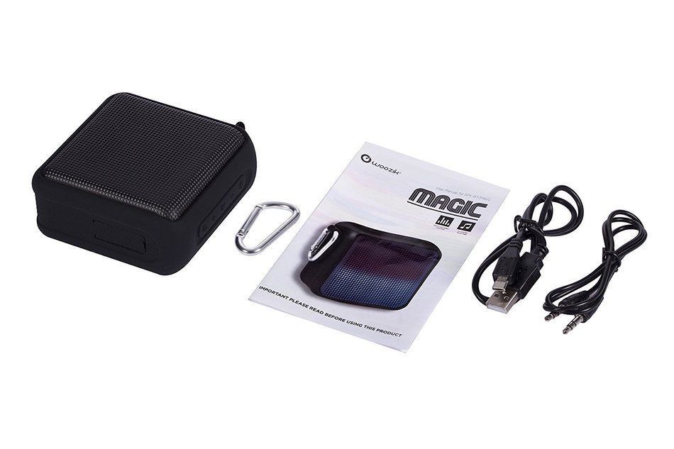 Woozik Magic Portable Wireless LED Universal Bluetooth Speaker with Built in Microphone for IOS,Androids and other... N5