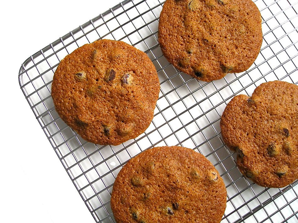 Ultra Cuisine 100% Stainless Steel Wire Cooling Rack for Baking fits Half Sheet Pans Cool Cookies, Cakes, Breads... N12