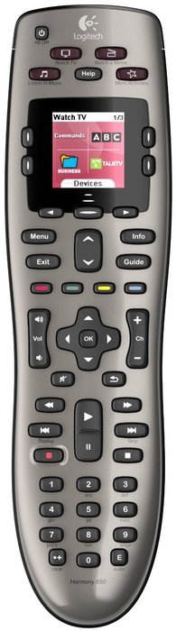 Logitech Harmony 650 Infrared All in One Remote Control, Universal Remote, Programmable Remote (Silver)