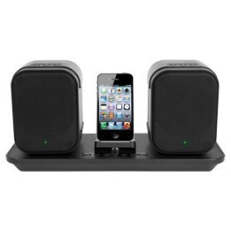 iLive Wireless Speaker Syst with 30-Pin BT Adapter, Black