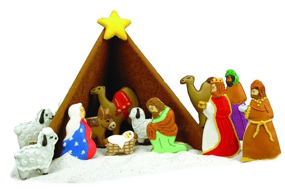 Fox Run 17 Piece Nativity Cookie Cutter Bake Set