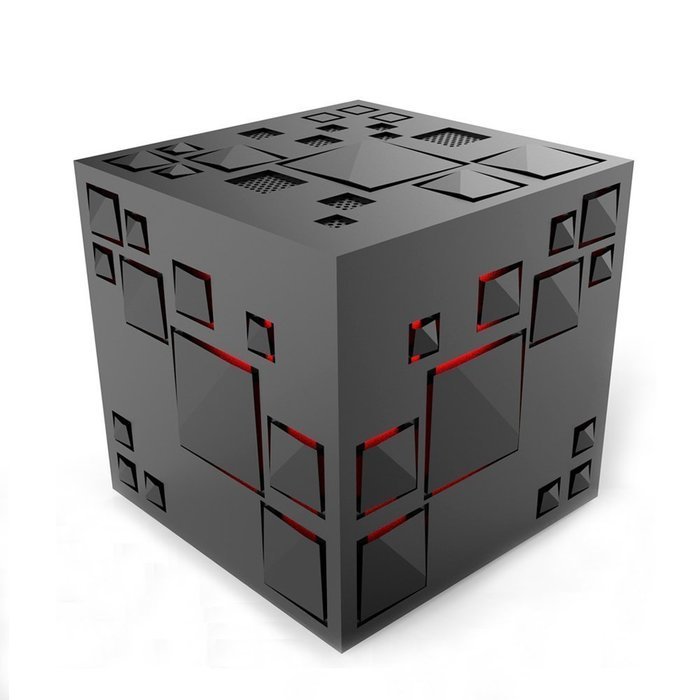Apltch&reg; New Allspark Cube Wireless Stereo Subwoofer Portable Bluetooth Speakers Led Light Support TF Card FM Radio...