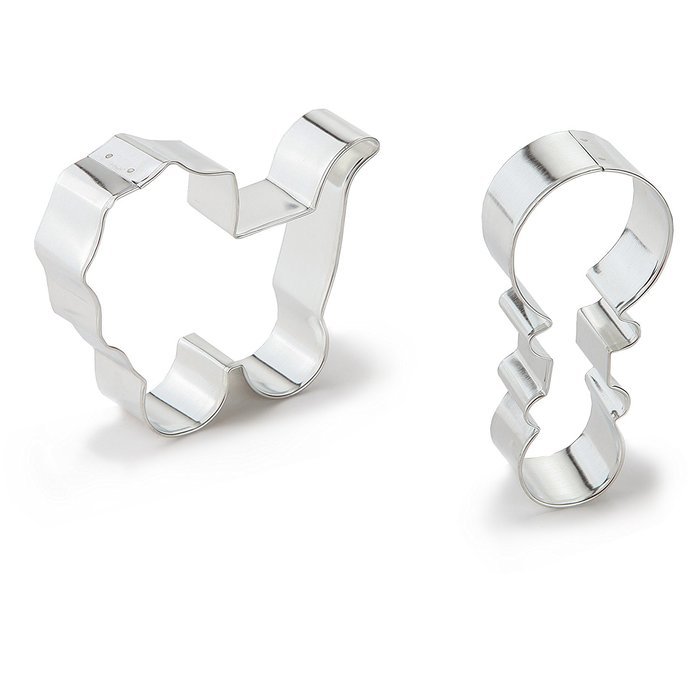 Bakerpan Stainless Steel Cookie Cutter Baby Carriage & Rattle