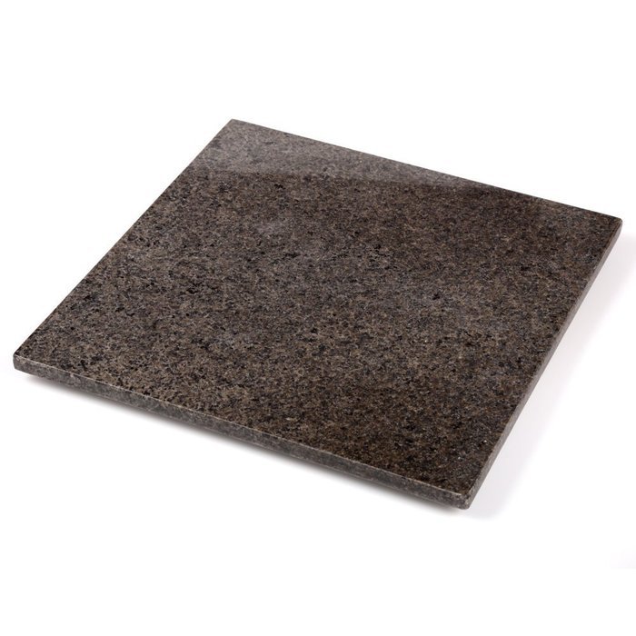 Creative Home 74842 Natural Stone Granite Pastry/Cutting/Chopping/Serving/Baking Board, 12" x 12", Gray