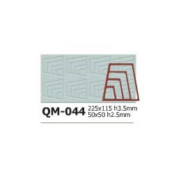 Silicone Chocolate Sheet, Trapezoid 46x46mm, 8 Cavities