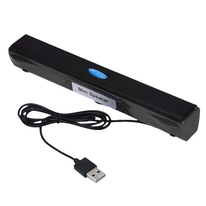 Wireless Speaker, Dreaman USB Mini Speaker Music Player for Computer Desktop PC Laptop Notebook Black