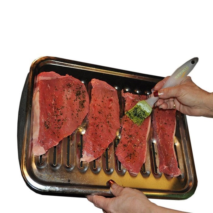 Silicone Basting, Marinate, Oil and Pastry Brush Set of 2 N2