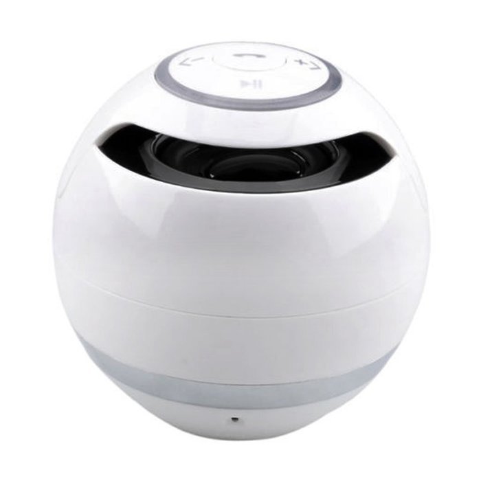 Balls lED Light Wireless Bluetooth Speaker Hands-free Call TF USB FM AUX White