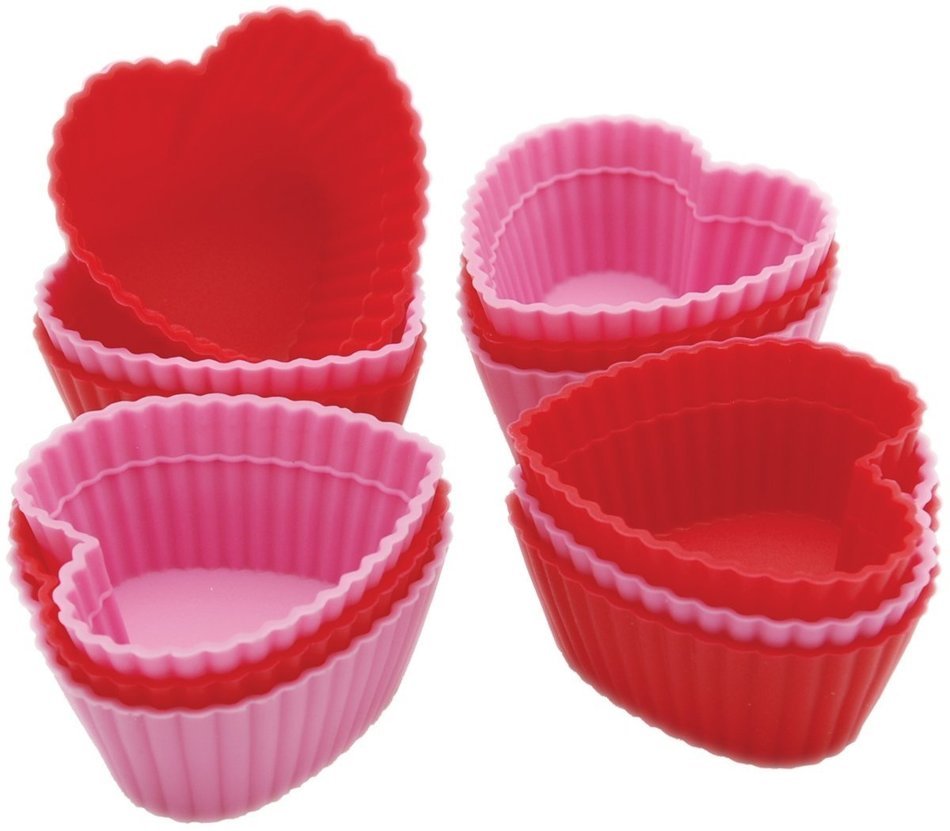 Wilton Heart Silicone Baking Cups, 12 Count N2