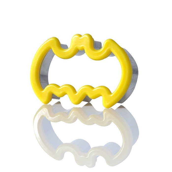 Batman Cookie Cutter, Batman Sandwich Cutter, Stainless Steel Metal With Silicone Rubber Comfort Grip For Kids...