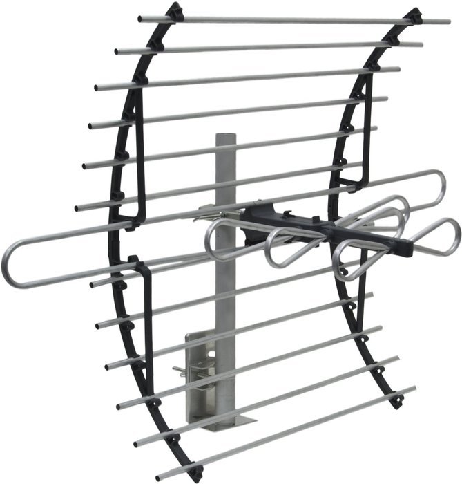 GE Attic Mount HD Antenna with Compact Design and Enhanced 60 Mile Range, 33692