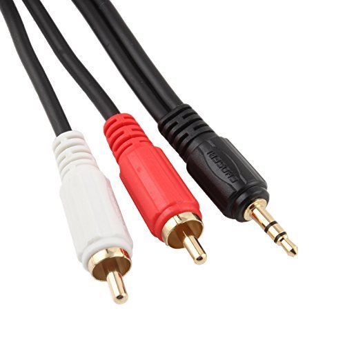 Choseal Q304 3.5mm to AV RCA Audio Adapter Cable for Ipod/MP3/pc 1.8m