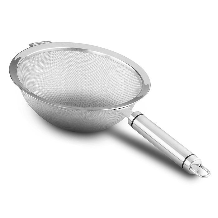 ORBLUE 6.5-Inch Fine Mesh Food Strainer, Stainless Steel Kitchen Colander