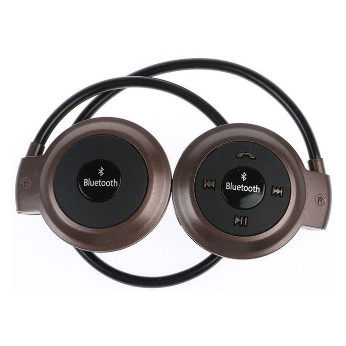 HuaYang Mini 503 Wireless Bluetooth Headsets MIC Stereo Headphone Earphone For Samsung iPhone LG Brown