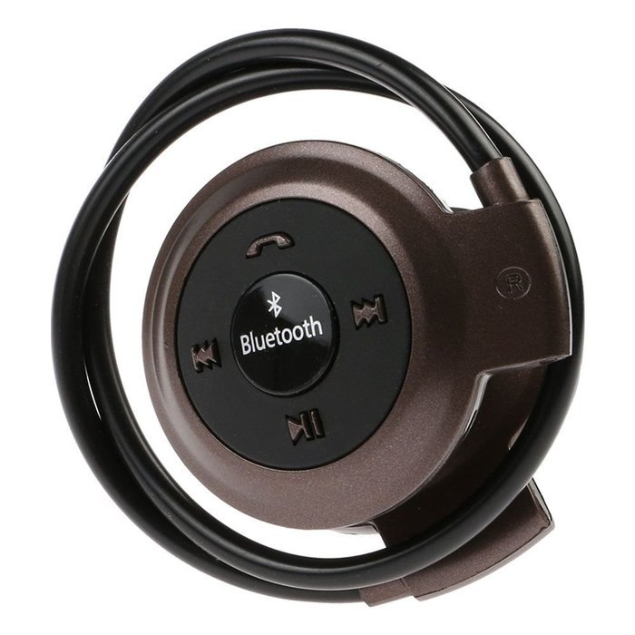 HuaYang Mini 503 Wireless Bluetooth Headsets MIC Stereo Headphone Earphone For Samsung iPhone LG Brown N2