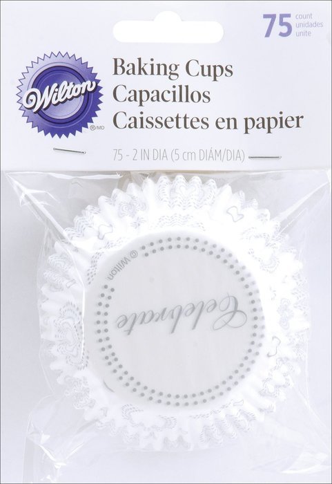 Wilton Jumbo White Baking Cups, 75 N4