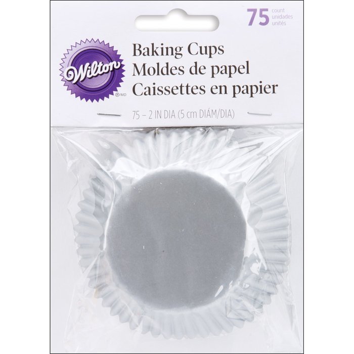 Wilton Jumbo White Baking Cups, 75 N38