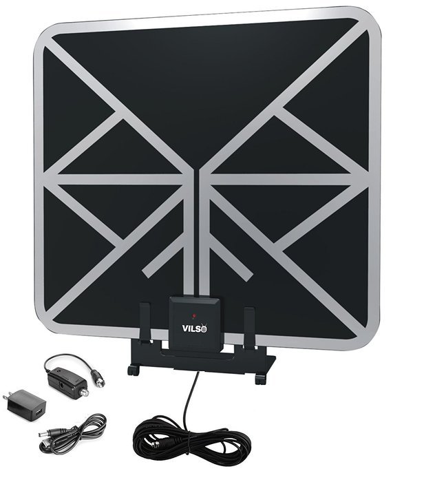 Vilso TV Antenna Outdoor Amplified, Motorized 360 Degree Rotation, Digital HDTV Antenna, 150 Miles Range, Wireless... N10