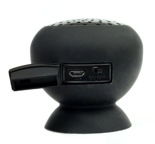 Sunbeauty&reg;Waterproof Mini Mushroom Wireless Bluetooth Speaker (black) N2