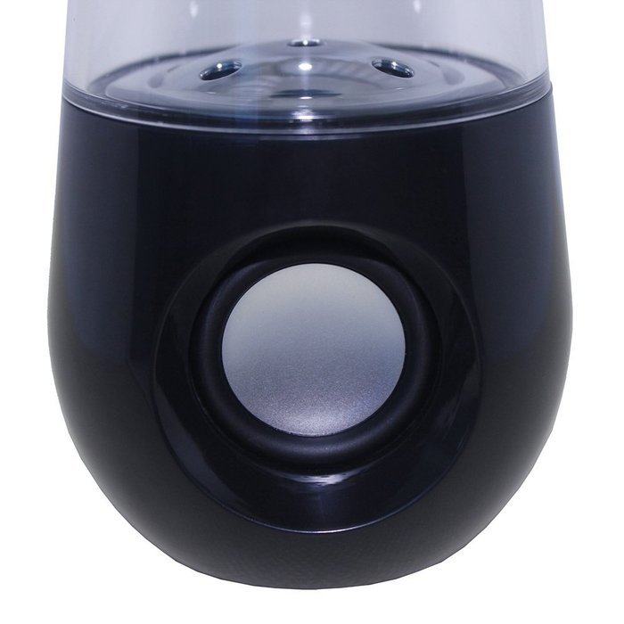 abcGOODefg&reg; Three Colour LED Wireless Bluetooth Music Fountain Dancing Water Stereo Speakers (Black) N6
