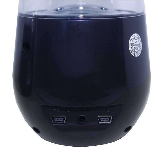 abcGOODefg&reg; Three Colour LED Wireless Bluetooth Music Fountain Dancing Water Stereo Speakers (Black) N7