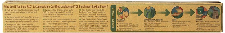 If You Care 100% Unbleached Silicone Parchment Paper, 70-Foot Roll (Pack of 4) N2