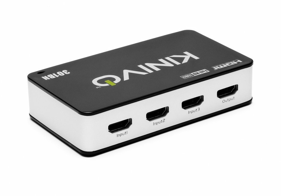 Kinivo 501BN Premium 5 port High speed HDMI switch with IR wireless remote and AC Power adapter - supports 3D,... N9