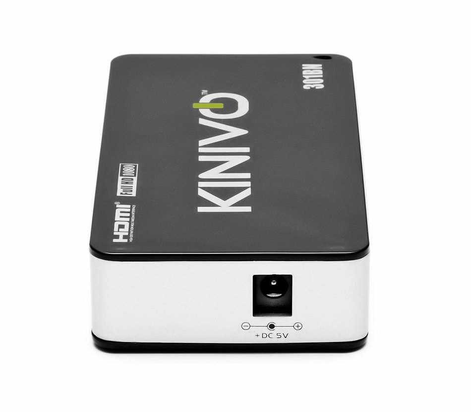 Kinivo 501BN Premium 5 port High speed HDMI switch with IR wireless remote and AC Power adapter - supports 3D,... N11