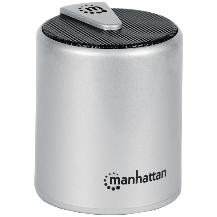 Manhattan 161428 Lyric Mini Speaker System with Bluetooth 3.0 and EDR - Silver and Black