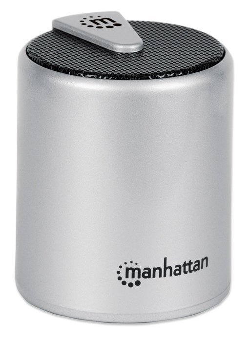 Manhattan 161428 Lyric Mini Speaker System with Bluetooth 3.0 and EDR - Silver and Black N2