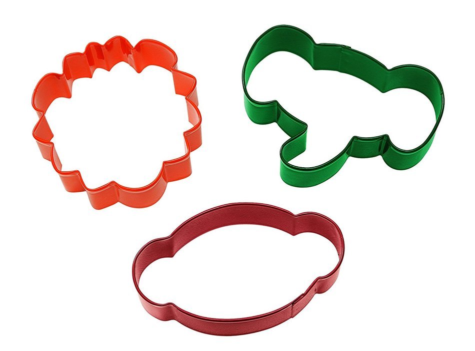 Wilton Jungle Pals Cookie Cutter Set, 3-Piece