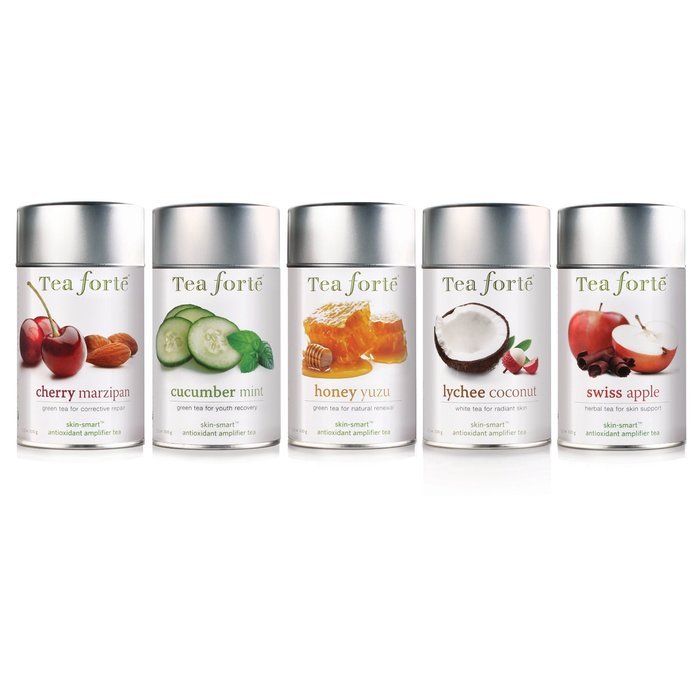 Tea Forte Skin Smart Loose Tea Canister-Cherry Marzipan, 3.17 oz, 50 servings N6