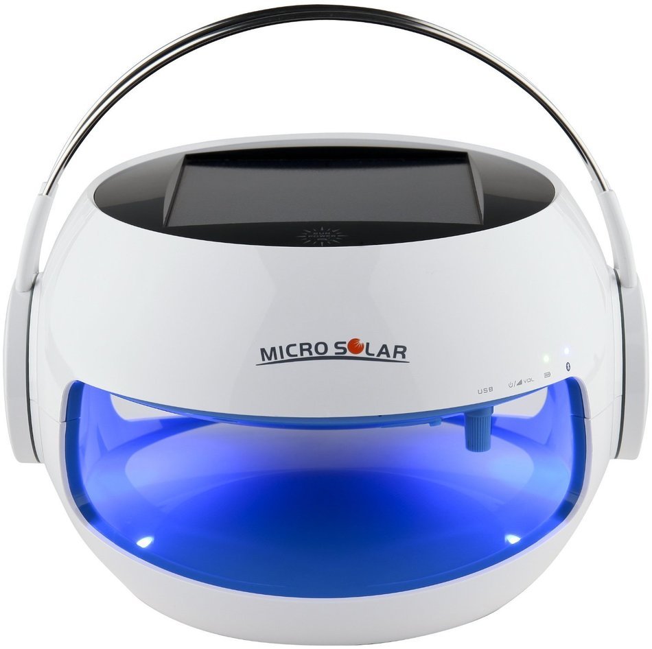 MicroSolar - Cute Gift - Portable Bluetooth Speaker - Solar Powered - Eco Friendly - Waterproof IP44 - 10 hours... N7
