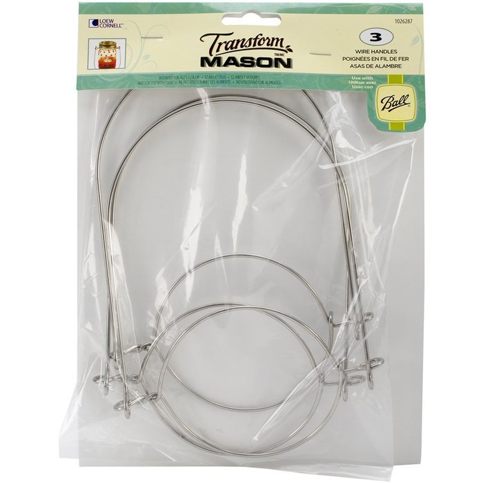 Loew-Cornell Mason Ball Jar Wire Handles (Handle-Ease), 3-Pack