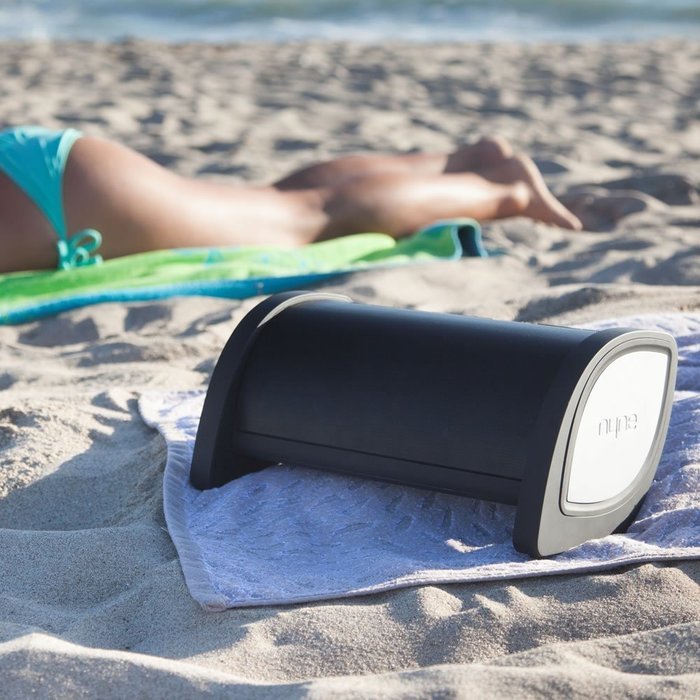 NYNE Bass Portable Bluetooth Speaker with Built-in Active Subwoofer, USB Charging and Hands free Microphone (Black... N6