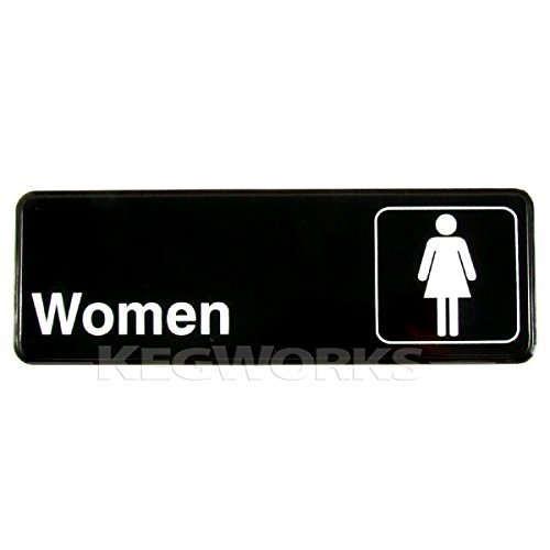 Winco SGN-312 Sign, 3-Inch by 9-Inch, Women
