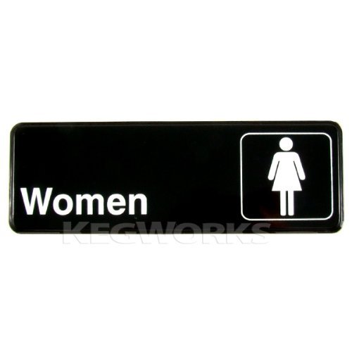 Winco SGN-312 Sign, 3-Inch by 9-Inch, Women N2
