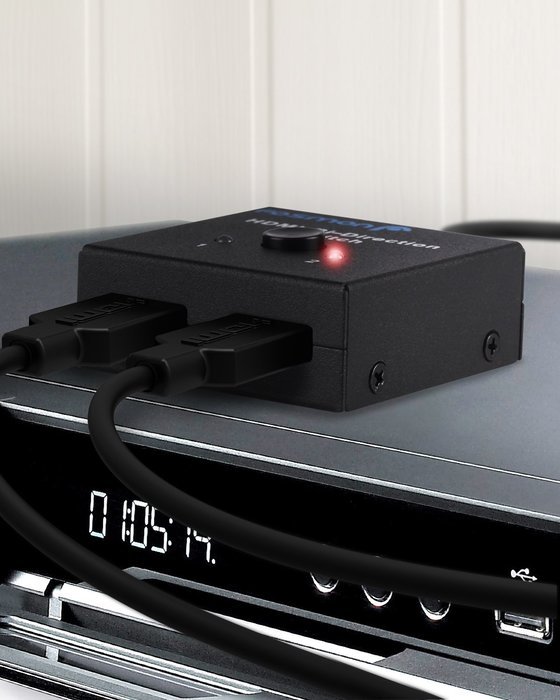 Fosmon HD8024 2x1 or 1x2 Ultra HD 4K HDMI Bi-Directional Switcher with HDCP Passthrough, Supports 3D and 1080P N5