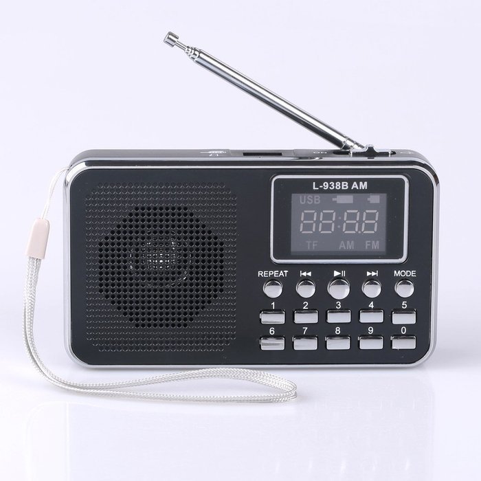 Ohala Mini Portable Am/Fm Radio Digital MP3 Music Player Support Micro SD/TF Card USB Disk