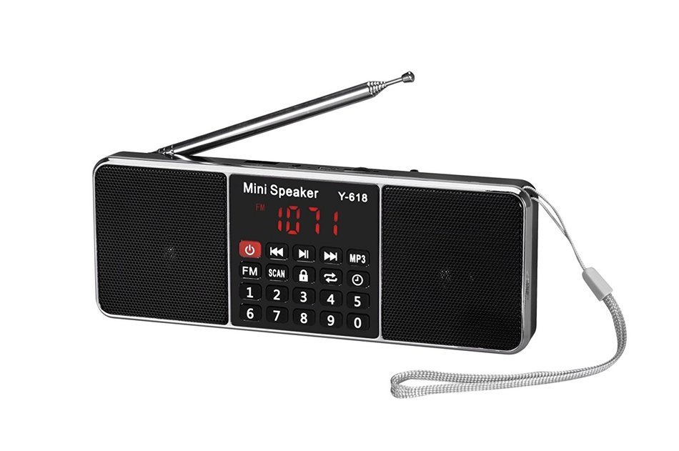 Ohala Mini Portable Am/Fm Radio Digital MP3 Music Player Support Micro SD/TF Card USB Disk N17