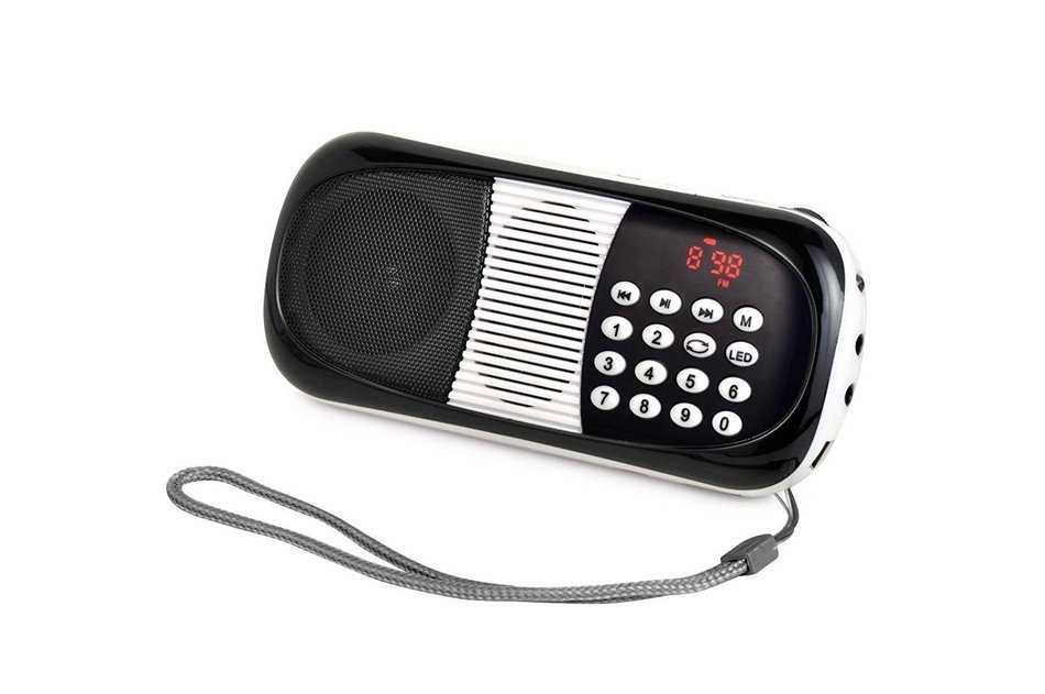 Ohala Mini Portable Am/Fm Radio Digital MP3 Music Player Support Micro SD/TF Card USB Disk N24