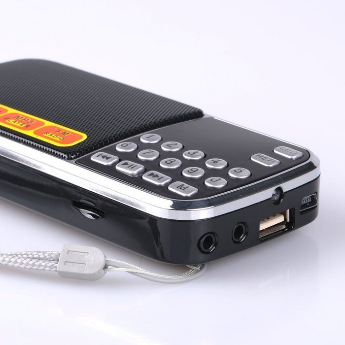 Ohala Mini Portable Am/Fm Radio Digital MP3 Music Player Support Micro SD/TF Card USB Disk N37