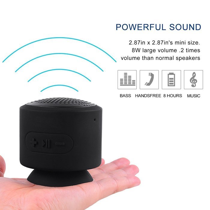 Speakers,Blueshadow Bluetooth Mini Speakers with Powerful Sound Waterproof and Bottom Sucker Designed Portable... N4