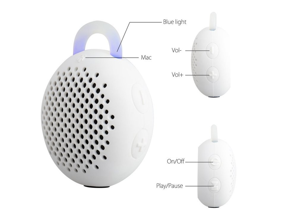 Speakers,Blueshadow Bluetooth Mini Speakers with Powerful Sound Waterproof and Bottom Sucker Designed Portable... N10