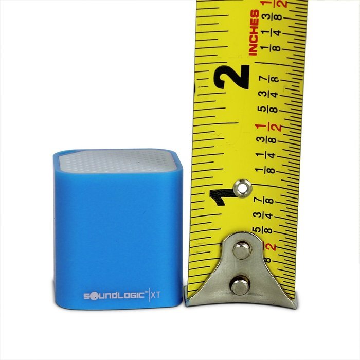 SoundLogic XT 2-In-1 Portable Bluetooth Mini Cube Speaker & Selfie Remote, Blue N2