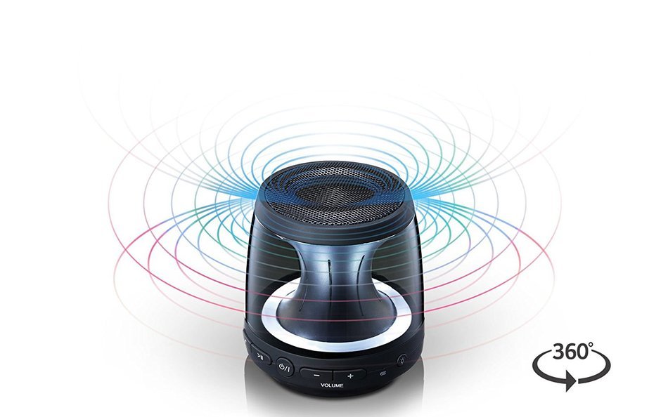 LG 360 degrees Omnidirectional Portable Bluetooth 4.0 Speaker with Mood Light - Model Np. PH1 N2