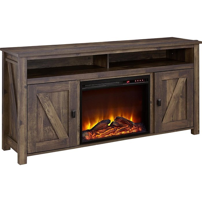 Altra Furniture Farmington 60" Media Heritage Pine Fireplace N2