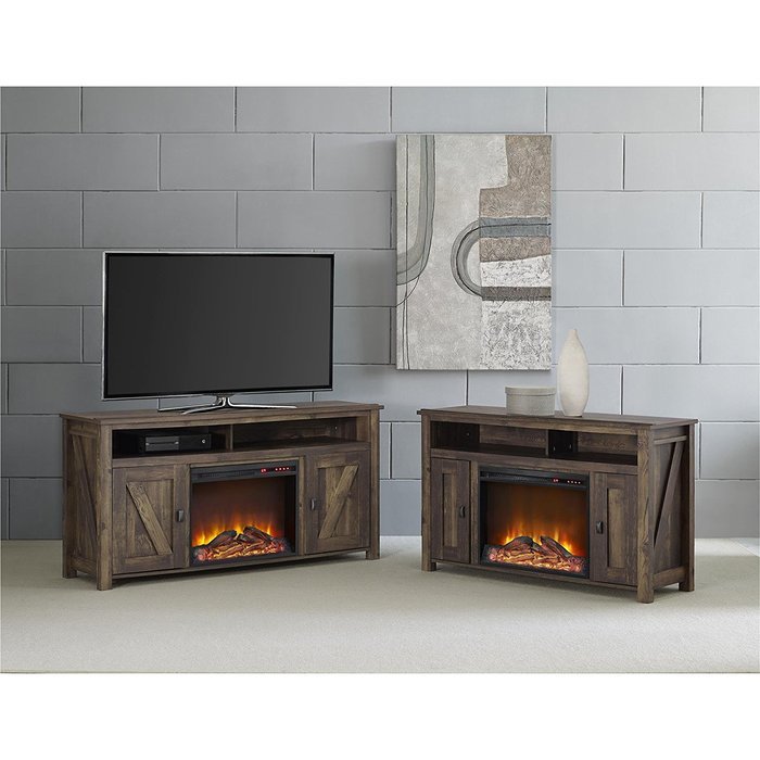 Altra Furniture Farmington 60" Media Heritage Pine Fireplace N5